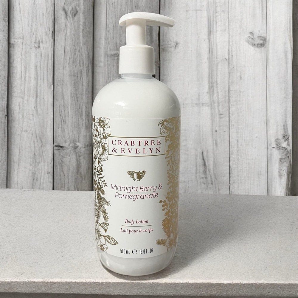 Crabtree & Evelyn Midnight Berry & Pomegranate Body Lotion 16.9 fl. oz New